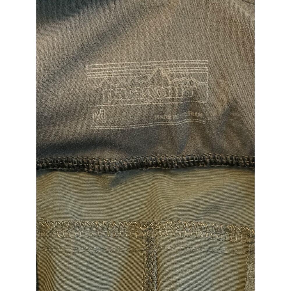 Patagonia Happy Hike Studio Pants Jogger Tapered DWR Zip Pockets Green Medium - Picture 8 of 13